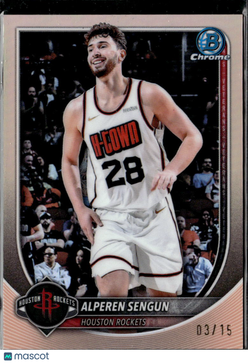 2025 Topps Bowman Chrome Alperen Sengun #BCV-133 Rose Gold /4.