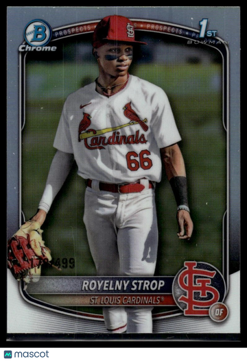 2025 Bowman Chrome Royelny Strop #BCP-221 Bowman Chrome Prospects Refractor SN