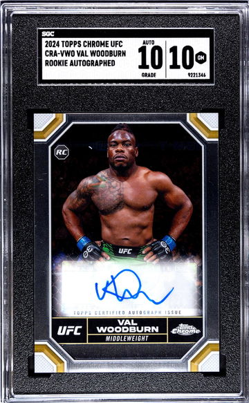 2024 Topps Chrome Ufc #CRA-VWO Val Woodburn Rookie Auto. SGC 10