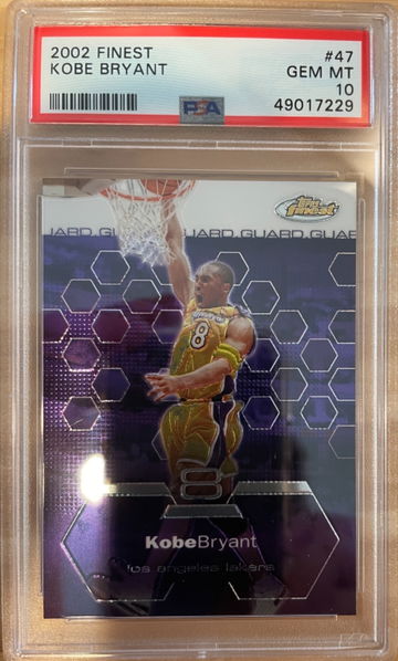 Kobe Bryant 2002 Finest #47 PSA 10 Gem Mint Mamba