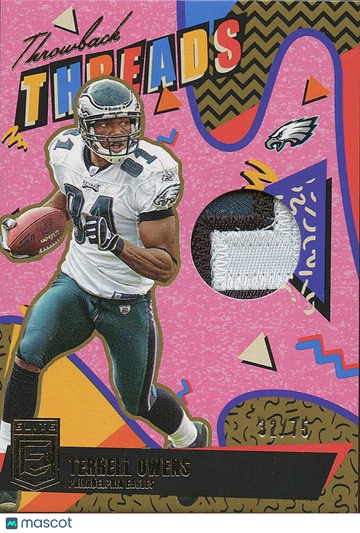 Terrell Owens 2025 Elite Dual Nameplate Patch Dallas Cowboys Eagles 32/75