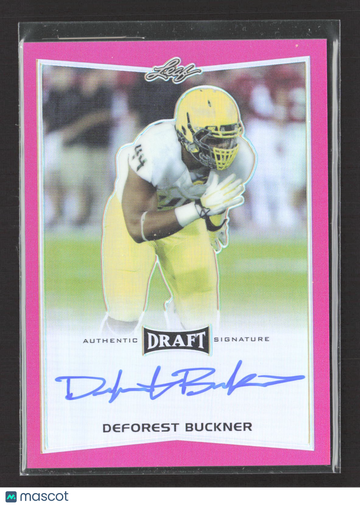 2016 Leaf Draft DeForest Buckner #BA-DFB Pink /20