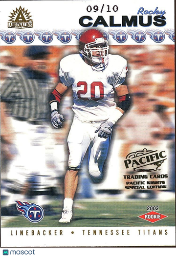 2002 Pacific Rocky Calmus Rookie