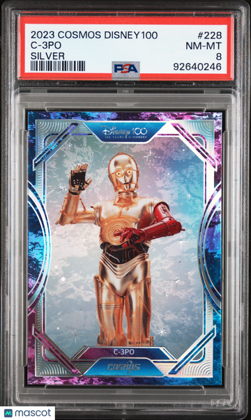 2023 Kakawow Cosmos Disney100 All-Star C-3po #228 PSA 8