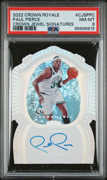 2022 Crown Royale Crown Jewel Signatures Paul Pierce #CJS-PPC Auto /49 PSA 8