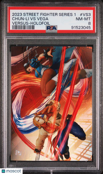 2023 Cardsmiths Street Fighter Series 1 Versus Chun-LI VS Vega #VS3 PSA 8