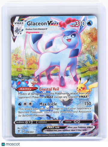 Evolving Skies Glaceon VMAX Holo Ultra Rare [Lightly Played] #209