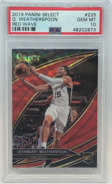 2019 Select Red Wave Weatherspoon PSA 10