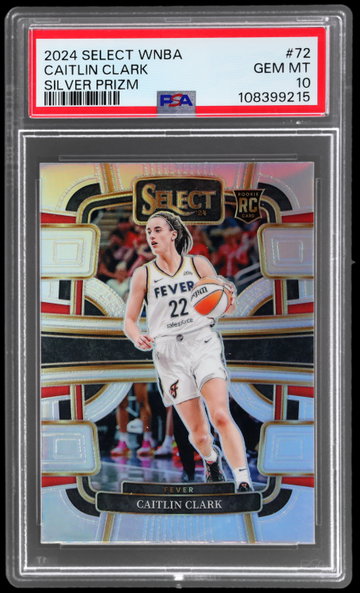 2024 Panini Select Wnba Caitlin Clark Concourse Silver Prizm PSA 10