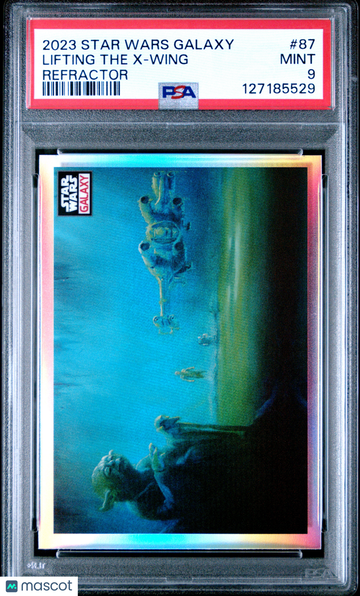 2023 Topps Chrome Star Wars Galaxy Lifting The X-Wing #87 PSA 9