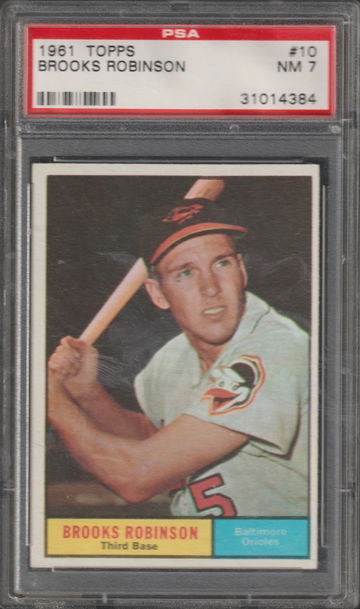 1961 Topps #10 Brooks Robinson (PSA 7)
