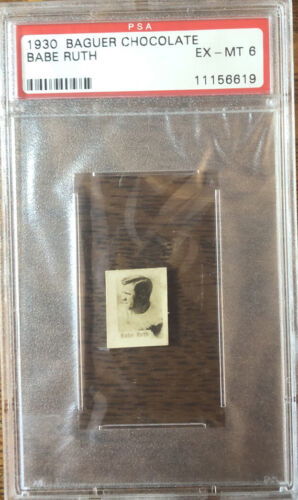 1930 Baguer Chocolate Babe Ruth  PSA 6 HOF EX MT Very Rare