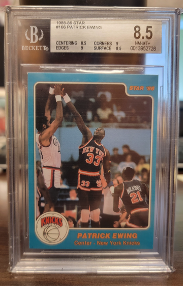 1985 Star Patrick Ewing #166 BGS 8.5