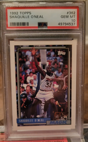 1992 Topps Shaquille O'Neal #362 RC PSA 10
