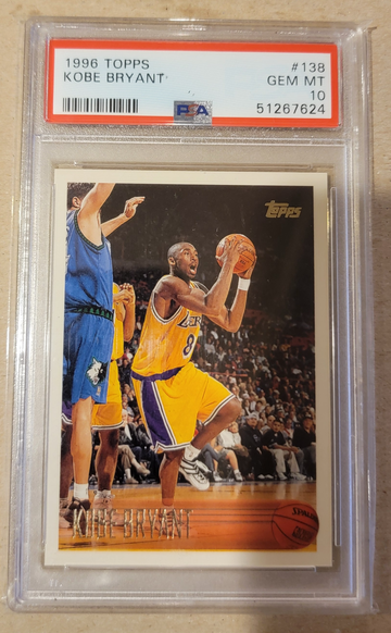 1996 Topps Kobe Bryant #138 PSA 10