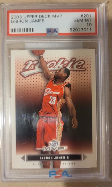 2003 Upper Deck MVP Lebron James #201 PSA 10