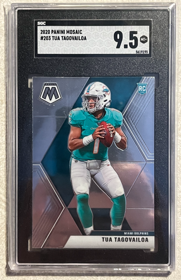 2020 Panini Mosaic Tua Tagovailoa RC #203 Rookie