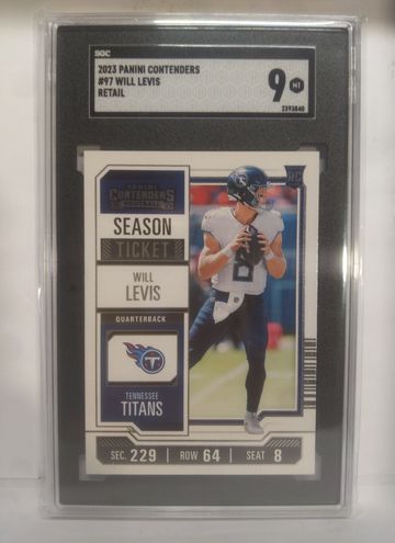 2023 contenders Will Levis #97 SGC 9
