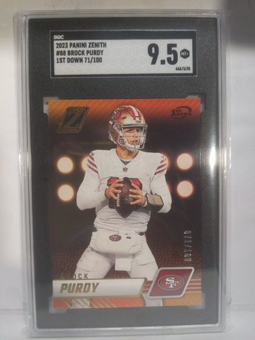 2023 Zenith 1st down Brock Purdy #88 /100