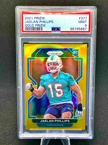 2021 Prizm Jaelan Phillips Gold Prizm /10 PSA 9