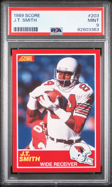 1989 Score J.T. Smith #203 Phoenix Cardinals - PSA 9