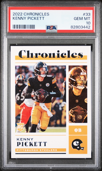 2022 Panini Chronicles Kenny Pickett RC #33 Pittsburgh Steelers - PSA 10