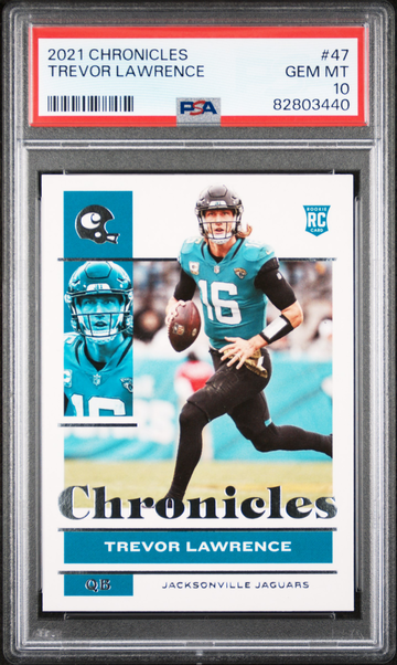 2022 Panini Chronicles Trevor Lawrence RC #47 Jacksonville Jaguars - PSA 10