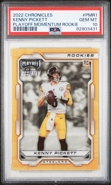 2022 Chronicles Playoff Momentum Kenny Pickett RC #PMR-1 Steelers - PSA 10