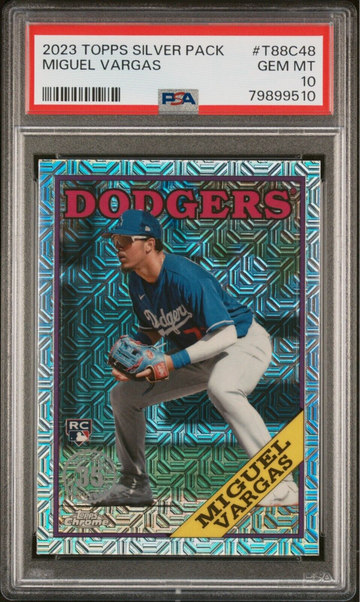 2023 Topps Silver Pack Miguel Vargas RC T88C48 - PSA 10 - Los Angles Dodgers