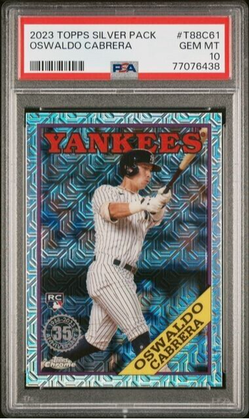 2023 Topps Oswaldo Cabrera RC 88' Silver Pack #T88C61 - PSA 10