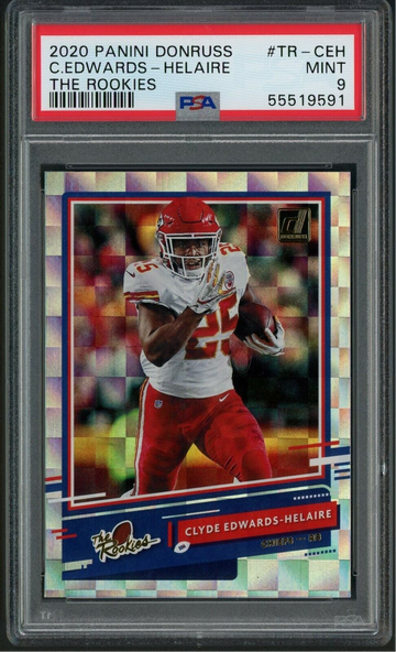 2020 Donruss Clyde Edwards-Helaire The Rookies Mint PSA 9