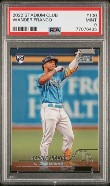 2022 Topps Stadium Club Wander Franco RC #100 - PSA 9 Tampa Bay Rays