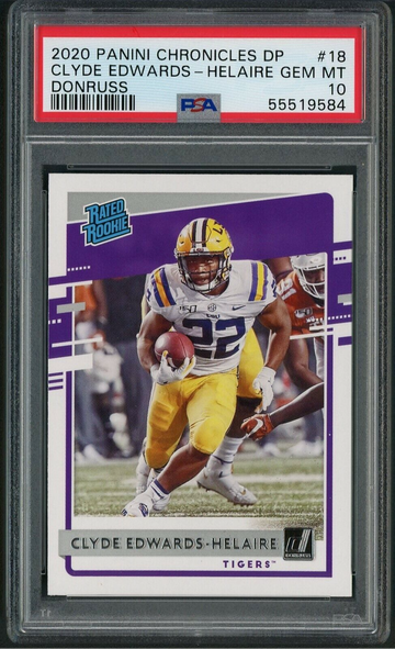 2020 Chronicles DP Donruss Optic Clyde Edwards-Helaire #18 Gem Mint PSA 10