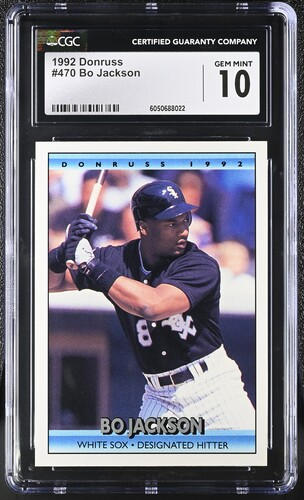 1992 Donruss Bo Jackson #470 Chicago White Sox 