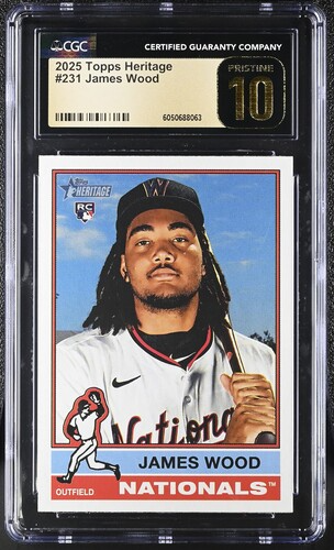 2025 Topps Heritage James Wood RC #231 Washington Nationals