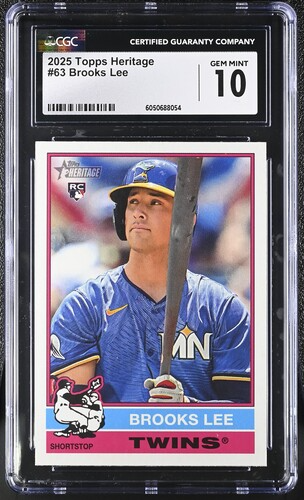 2025 Topps Heritage Brooks Lee RC #63 Minnesota Twins