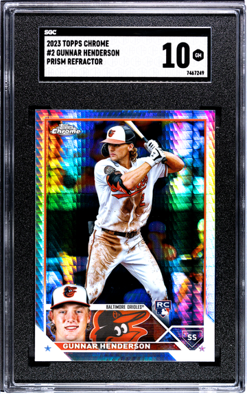 2023 Topps Chrome #2 Gunnar Henderson Prism Refractor