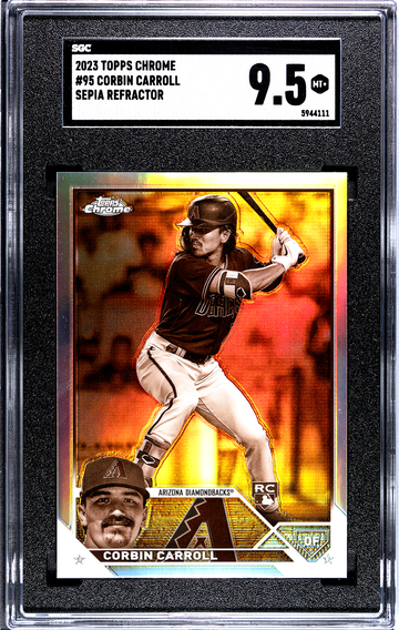 2023 Topps Chrome #95 Corbin Carroll Sepia Refractor