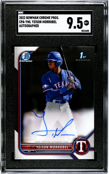 2022 Bowman Chrome CPA-YML Yeison Morrobel Autographed 