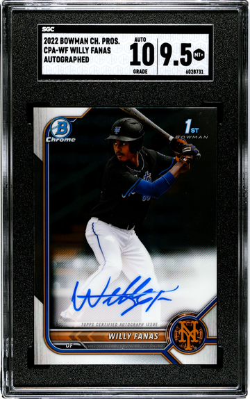 2022 Bowman Chrome CPA-WF Willy Fanas Autographed