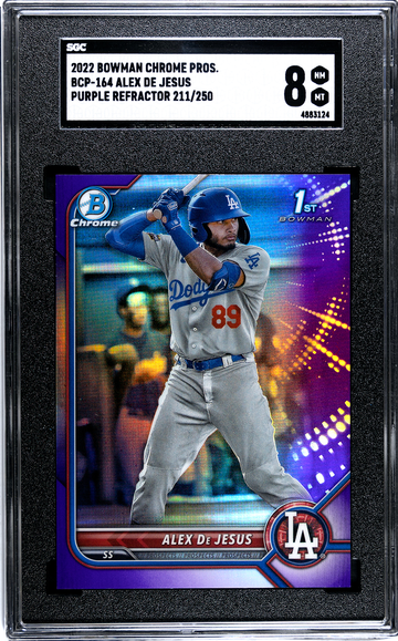 2022 Bowman Chrome BCP-164 Alex De Jesus Purple Refractor 211/250