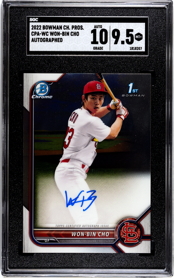 2022 Bowman Chrome CPA-WC Won-Bin Cho Autographed