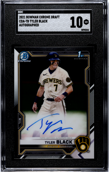 2021 Bowman Chrome Draft CDA-TB Tyler Black Auto