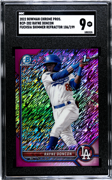 2022 Bowman Chrome Rayne Doncon Fuchsia Shimmer Refractor 106/199
