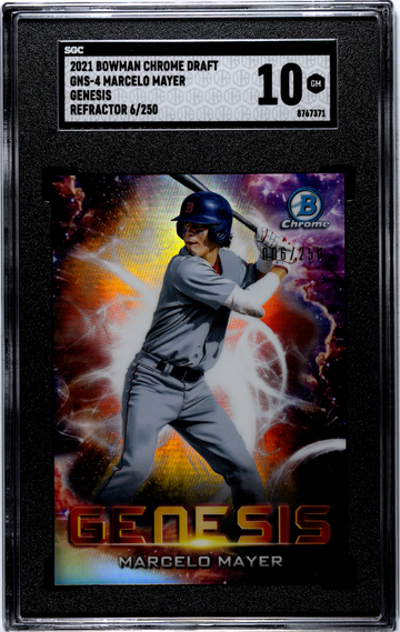 2021 Bowman Chrome Draft GNS-4 Marcelo Mayer Genesis Refractor 6/250