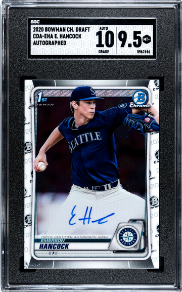 2020 Bowman Chrome Draft CDA-EHA Emerson Hancock Autographed