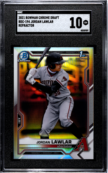 2021 Bowman Chrome Draft BDC-194 Jordan Lawlar Refractor