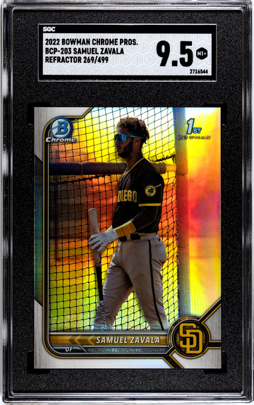 2022 Bowman Chrome BCP-203 Samuel Zavala Refractor 269/499