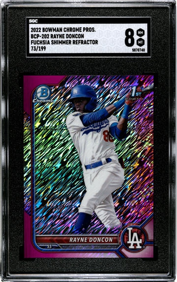 2022 Bowman Chrome Rayne Doncon Fuchsia Shimmer Refractor 73/199