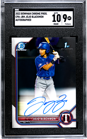 2022 Bowman Chrome CPA-JBN Jo Jo Blackmon Autographed